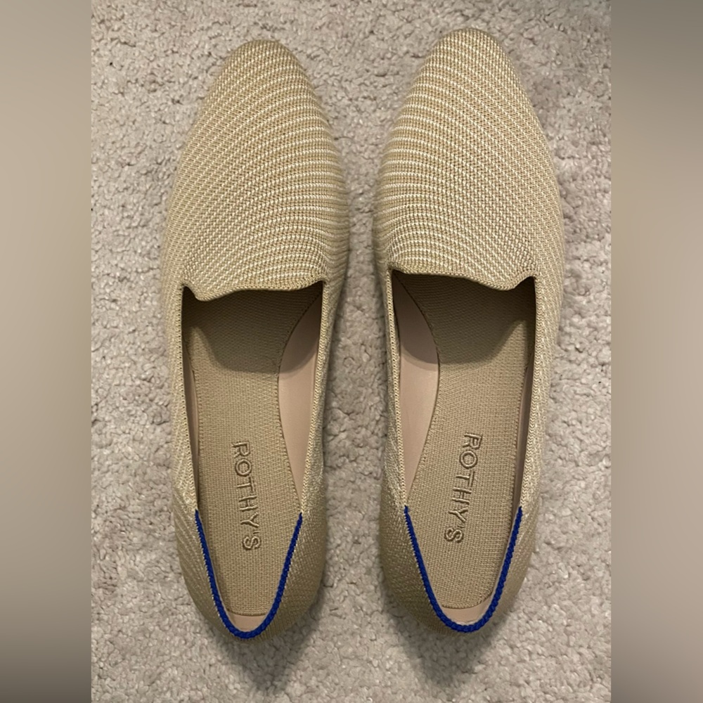 Rothy's Almond Loafer size 8 in Chai Twill